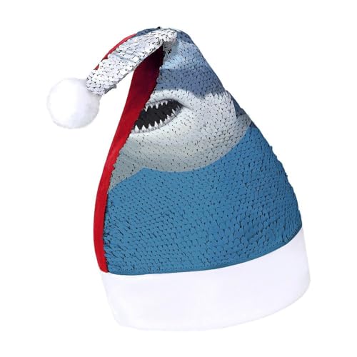 Orange CatsChristmas Hat New Year Santa Hat Extra Thick Plush Xmas Holiday Hat Santa Caps for Holiday Parties, Red-White Shark, 7-8 Orange CatsChristmas Hat New Year Santa Hat Extra Thick Plush Xmas Holiday Hat Santa Caps for Holiday Parties, Red-White Shark, 7-8 von LYHVSFJW