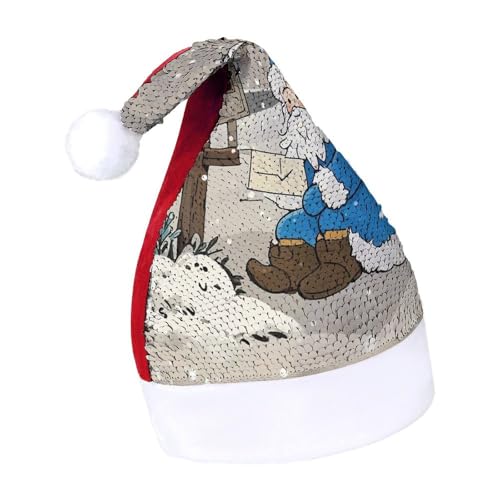 Schlafende Kätzchen, Weihnachtsmütze, Neujahrsmütze, extra dick, Plüsch, Weihnachtsmütze, Weihnachtsmannmütze, Weihnachtsmannmütze, Weihnachtsmannmützen für Feiertage, rote Buchstaben 7–8 Schlafende Kätzchen, Weihnachtsmütze, Neujahrsmütze, extra dick, Plüsch, Weihnachtsmütze, Weihnachtsmannmütze, Weihnachtsmannmütze, Weihnachtsmannmützen für Feiertage, rote Buchstaben 7–8 von LYHVSFJW