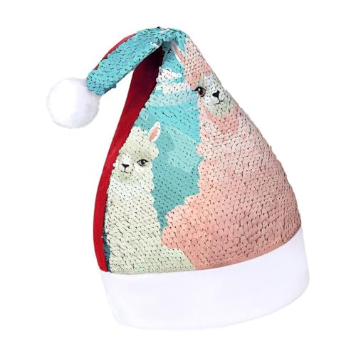 Weihnachtsmütze für Damen, die Katzen liebt, Weihnachtsmannmütze, Neujahrsmütze, extra dick, Plüsch, Weihnachtsmütze, Weihnachtsmannmütze, Weihnachtsmannmützen für Feiertage, Rot, schönes Alpaka, Weihnachtsmütze für Damen, die Katzen liebt, Weihnachtsmannmütze, Neujahrsmütze, extra dick, Plüsch, Weihnachtsmütze, Weihnachtsmannmütze, Weihnachtsmannmützen für Feiertage, Rot, schönes Alpaka, von LYHVSFJW