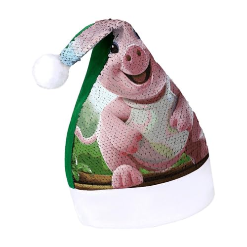 Weihnachtsmütze für Damen, die Katzen liebt, Weihnachtsmannmütze, Neujahrsmütze, extra dick, Plüsch, Weihnachtsmütze, Weihnachtsmannmütze, für Feiertage, Partys, grün lächelnde Haustiere, 7–8 Weihnachtsmütze für Damen, die Katzen liebt, Weihnachtsmannmütze, Neujahrsmütze, extra dick, Plüsch, Weihnachtsmütze, Weihnachtsmannmütze, für Feiertage, Partys, grün lächelnde Haustiere, 7–8 von LYHVSFJW