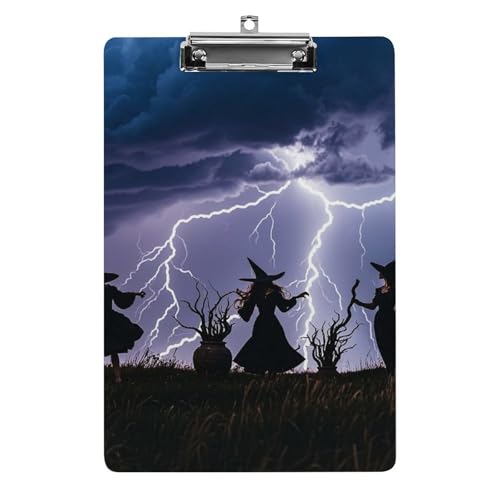 Witch Prayed Klemmbrett, leichtes Acryl-Klemmbrett für Standard-A4-Briefgröße, 21,6 x 31,8 cm, Büro-Klemmbrett mit flachem Metallclip, niedliche hängende Klemmbretter für die Arbeit Witch Prayed Klemmbrett, leichtes Acryl-Klemmbrett für Standard-A4-Briefgröße, 21,6 x 31,8 cm, Büro-Klemmbrett mit flachem Metallclip, niedliche hängende Klemmbretter für die Arbeit von LYHVSFJW