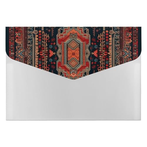 Aktenordner aus Kunststoff, mexikanischer Stil, bedruckt, Briefform, tragbare Ordner, bedruckter Aktenordner für Zuhause und Büro von LYHVSFZQ