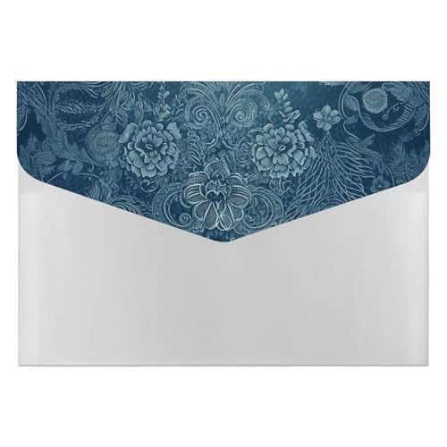 Dateiordner Kunststoff Ordner Blau Blumen Spitze Gedruckt Dateiordner Brief Größe Tragbare Ordner Gedruckt Archiv Organizer für Home Office Dateiordner Kunststoff Ordner Blau Blumen Spitze Gedruckt Dateiordner Brief Größe Tragbare Ordner Gedruckt Archiv Organizer für Home Office von LYHVSFZQ
