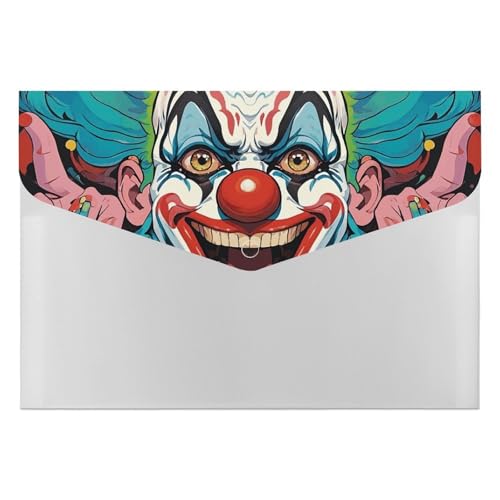 Dateiordner Kunststoff Ordner Clowns Gedruckte Dateiordner Brief Größe Tragbare Ordner Gedruckt Archiv Organizer für Home Office Dateiordner Kunststoff Ordner Clowns Gedruckte Dateiordner Brief Größe Tragbare Ordner Gedruckt Archiv Organizer für Home Office von LYHVSFZQ