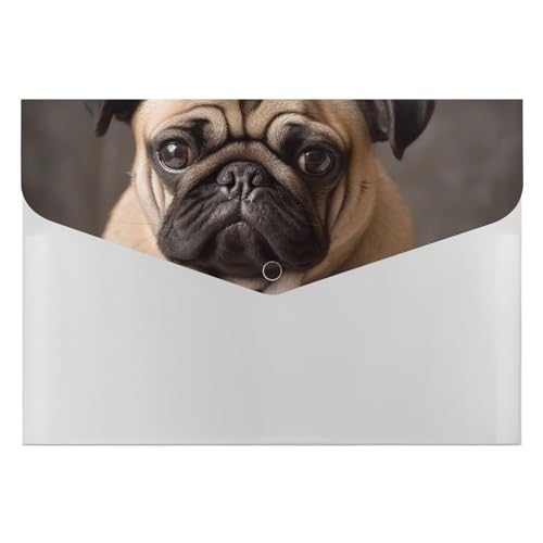 Dateiordner Kunststoff Ordner Tier Mops Hund Gedruckt Dateiordner Brief Größe Tragbare Ordner Gedruckt Archivieren Organizer für Home Office Dateiordner Kunststoff Ordner Tier Mops Hund Gedruckt Dateiordner Brief Größe Tragbare Ordner Gedruckt Archivieren Organizer für Home Office von LYHVSFZQ