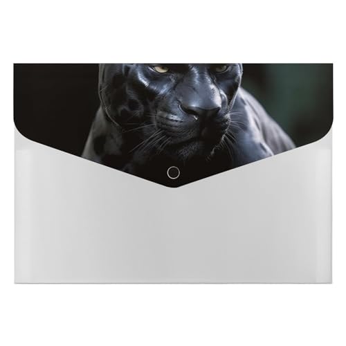 Dokumentenmappen, Kunststoff, bedruckt, Motiv: Black Panther, Briefgröße, tragbare Ordner, bedruckter Aktenordner für Zuhause und Büro Dokumentenmappen, Kunststoff, bedruckt, Motiv: Black Panther, Briefgröße, tragbare Ordner, bedruckter Aktenordner für Zuhause und Büro von LYHVSFZQ