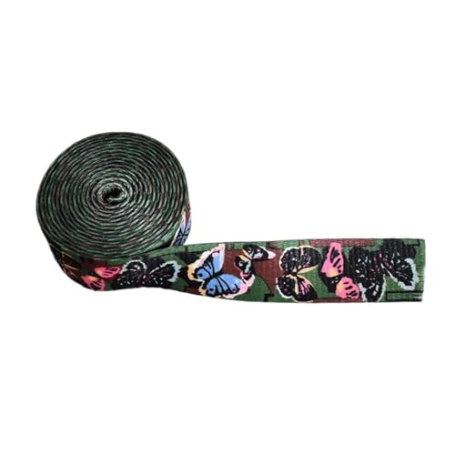 LYHYDMA Gurtband Gurtband, 4,5 m Breite, 25 mm, Gurtband, 18 Farben, Bedruckt, Gurtband, Gepäckgurt, Seil, Hundehalsband, Leine, Geschirr(Butterfly Camouflage) von LYHYDMA