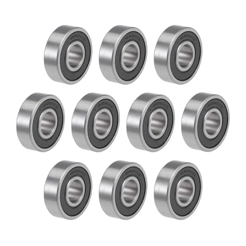 LYHYDMA Kugellager Gummi 10PCS ABEC-5 6000 2RS 6000RS 6000-2RS 6000 RS 6000-2RSH 10x26x8 10 * 26 * 8 Mm Gummi Dichtung Rillen Kugellager(ABEC 1) von LYHYDMA