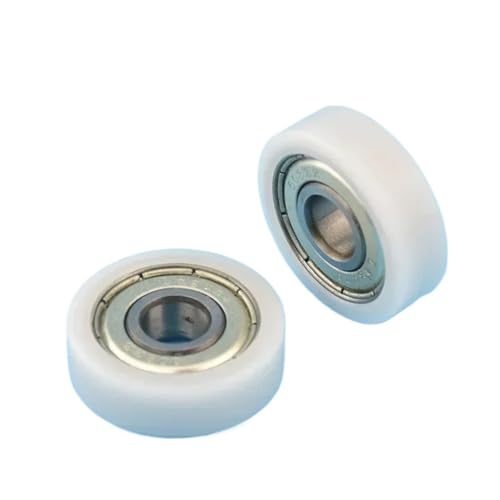 LYHYDMA Kugellager Gummi 2 Stück 8 x 26 x 8 mm gummierte kleine Räder, Flache Rollen, gummierte Kunststoff-Riemenscheibenlager LYHYDMA Kugellager Gummi 2 Stück 8 x 26 x 8 mm gummierte kleine Räder, Flache Rollen, gummierte Kunststoff-Riemenscheibenlager von LYHYDMA