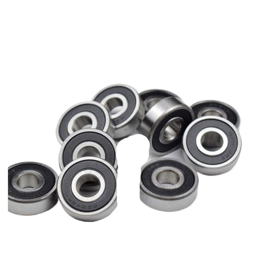 LYHYDMA Kugellager Gummi Lager 10 Stück 629RS 9 * 26 * 8 (mm) Chromstahl Gummiversiegelt Hochgeschwindigkeitsteile for mechanische Geräte von LYHYDMA