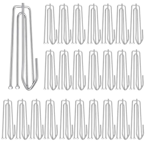 LYKTRIX 60 Stück Vorhang Haken Edelstahl, Gardinenhaken Metall,Speziell für Schienenvorhänge Konzipiert, Fixiert Vorhangstoffe Einfach an Ringen oder Schienen. Einfache Montage, Glatte Hängung LYKTRIX 60 Stück Vorhang Haken Edelstahl, Gardinenhaken Metall,Speziell für Schienenvorhänge Konzipiert, Fixiert Vorhangstoffe Einfach an Ringen oder Schienen. Einfache Montage, Glatte Hängung von LYKTRIX