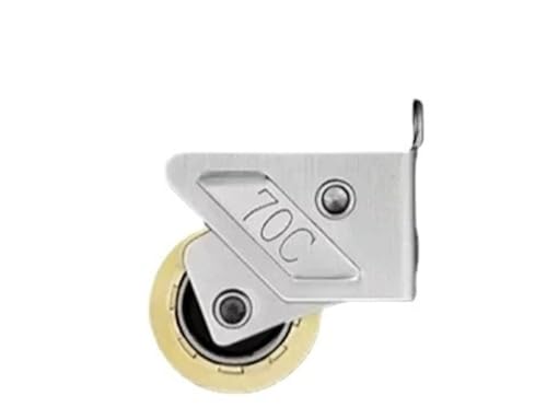 2 Stück Aluminiumlegierung Schiebetür- und Fensterrolle Duschtürschrank Laufrolle Möbelbeschläge Zubehör(C) von LYLNV