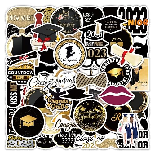 50 Stück Graduation Season Aufkleber Funny Cute Wasserdicht Graduation Theme Aufkleber für Laptop Skateboard Gepäck Auto Motorrad Gitarre Handy Telefon,Vinyl Aesthetic Decal für Kinder Erwachsene 50 Stück Graduation Season Aufkleber Funny Cute Wasserdicht Graduation Theme Aufkleber für Laptop Skateboard Gepäck Auto Motorrad Gitarre Handy Telefon,Vinyl Aesthetic Decal für Kinder Erwachsene von LYLSDSB