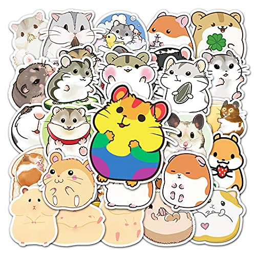 LYLSDSB 50 Stück Hamster Aufkleber Niedliche Tier Aufkleber für Laptop Skateboard Snowboard Gitarre Gepäck Auto MotorradWasserflasche Telefon, wasserdichte Cartoon Kawaii Aufkleber für Teens Kinder LYLSDSB 50 Stück Hamster Aufkleber Niedliche Tier Aufkleber für Laptop Skateboard Snowboard Gitarre Gepäck Auto MotorradWasserflasche Telefon, wasserdichte Cartoon Kawaii Aufkleber für Teens Kinder von LYLSDSB