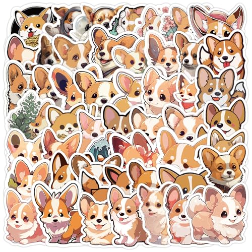 50 Stück Korgi Aufkleber Vinyl Cartoon Tiere Aufkleber für Laptop Telefon Motorrad Computer Skateboard Scrapbook Gepäck,Wasserfeste Funny Niedliche Hund Sticker für Kinder Jugendliche 50 Stück Korgi Aufkleber Vinyl Cartoon Tiere Aufkleber für Laptop Telefon Motorrad Computer Skateboard Scrapbook Gepäck,Wasserfeste Funny Niedliche Hund Sticker für Kinder Jugendliche von LYLSDSB