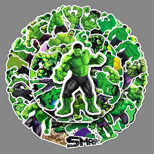 LYLSDSB Superheld Avengers Aufkleber 50 Stück Marvel Hulk Aufkleber Vinyl Grün Stickers für Laptop Skateboard Gepäck Fahrrad Motorrad Wasserflasche iPhone Computer Sticker LYLSDSB Superheld Avengers Aufkleber 50 Stück Marvel Hulk Aufkleber Vinyl Grün Stickers für Laptop Skateboard Gepäck Fahrrad Motorrad Wasserflasche iPhone Computer Sticker von LYLSDSB