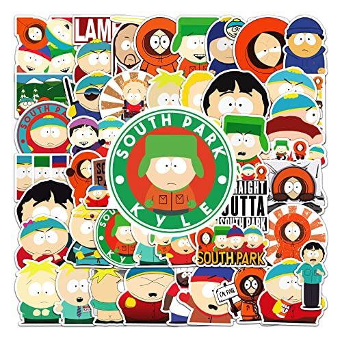 South Park Aufkleber 50 Stück Vinyl Cartoon Animation Aufkleber für Laptop Waterbottle Fahrrad Scrapbook Skateboard Gitarre Travel Gepäck Auto Motorrad,Party Geschenk für Kinder Teens Erwachsene South Park Aufkleber 50 Stück Vinyl Cartoon Animation Aufkleber für Laptop Waterbottle Fahrrad Scrapbook Skateboard Gitarre Travel Gepäck Auto Motorrad,Party Geschenk für Kinder Teens Erwachsene von LYLSDSB