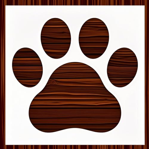 LYMSSESS Große Wandschablonen mit Pfotenabdruck zum Bemalen – Katzen-/Hundepfotenabdruck-Schablonen 30,5 x 30,5 cm – wiederverwendbare Wandschablonen zum Malen auf Holz, Wand, Zement, Heimdekoration LYMSSESS Große Wandschablonen mit Pfotenabdruck zum Bemalen – Katzen-/Hundepfotenabdruck-Schablonen 30,5 x 30,5 cm – wiederverwendbare Wandschablonen zum Malen auf Holz, Wand, Zement, Heimdekoration von LYMSSESS