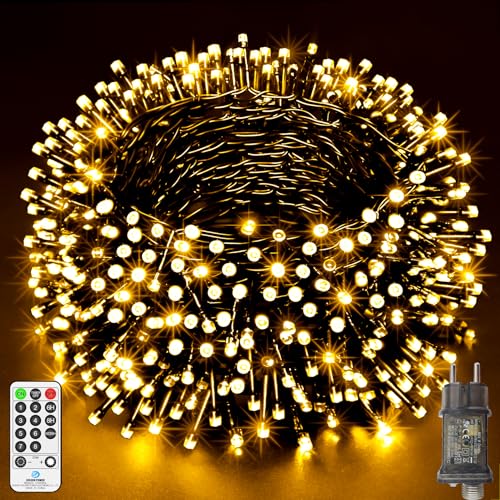 LYNNON 42m 1400 LED Lichterkette Außen Warmweiß Lichterkette Outdoor Wasserdicht 8 Modi mit Fernbedienung und Timer, Lichterkette Innen für Party Hochzeit Ostern Garten Balkon Weihnachtsbaum deko LYNNON 42m 1400 LED Lichterkette Außen Warmweiß Lichterkette Outdoor Wasserdicht 8 Modi mit Fernbedienung und Timer, Lichterkette Innen für Party Hochzeit Ostern Garten Balkon Weihnachtsbaum deko von LYNNON