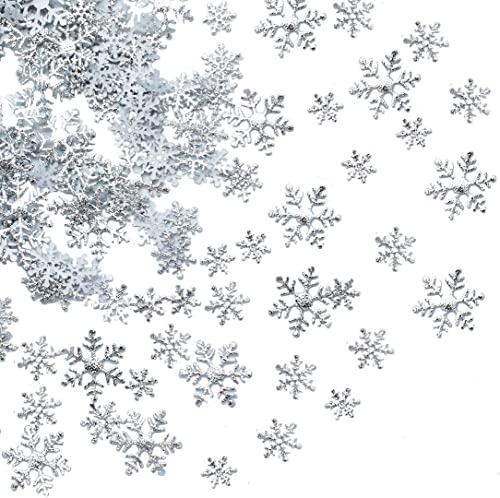 LYPER 300Pcs Schneeflocken Konfetti,Silber Künstliche Schneeflocke Flocke Schneeflockenpapier Snowflake Confetti für Weihnachten Winter Frozen Party Hochzeit Geburtstag Holiday Party Dekorationen LYPER 300Pcs Schneeflocken Konfetti,Silber Künstliche Schneeflocke Flocke Schneeflockenpapier Snowflake Confetti für Weihnachten Winter Frozen Party Hochzeit Geburtstag Holiday Party Dekorationen von LYPER