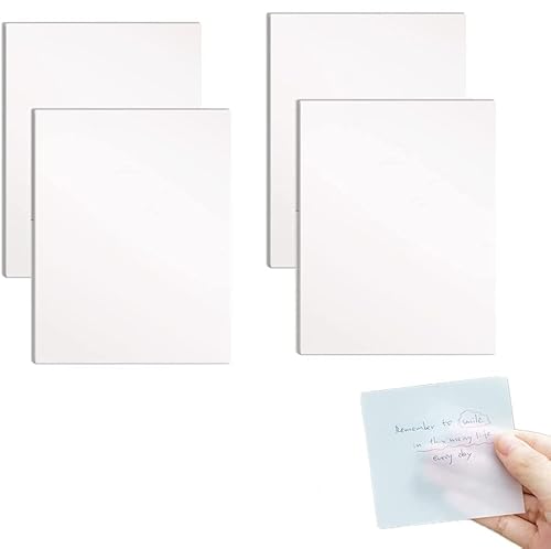LYPER Transparente Haftnotizen, 200Blatt selbstklebende Buchregisterkarten, wasserdichte PET-Marker, Haftnotizblock, durchsichtiger Notizblock,selbstklebende Nachrichtenerinnerung zum Lernen und Lesen LYPER Transparente Haftnotizen, 200Blatt selbstklebende Buchregisterkarten, wasserdichte PET-Marker, Haftnotizblock, durchsichtiger Notizblock,selbstklebende Nachrichtenerinnerung zum Lernen und Lesen von LYPER