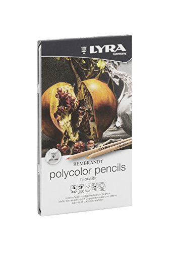 LYRA 2001120 Rembrandt Polycolor Künstlerstifte im Metalletui, 12 Stück von LYRA