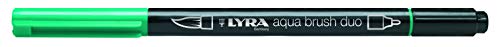 LYRA 6520055 Aqua Brush Duo Pinselmaler, Fasermaler, nachtgrün, 23,8 x 1,5 x 14,8 cm von LYRA