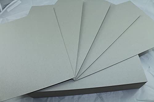 10 Stück Buchbinderpappe Graukarton Format DIN A3 (297 x 420 mm) 1,0mm starke Graupappe Sonderformate des Kartons ist auf Anfrage möglich von LYSCO