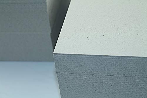 10 Stück Buchbinderpappe Graukarton Format DIN A4 (210 x 297 mm) 3,0mm starke Graupappe Sonderformate des Kartons ist auf Anfrage möglich von LYSCO