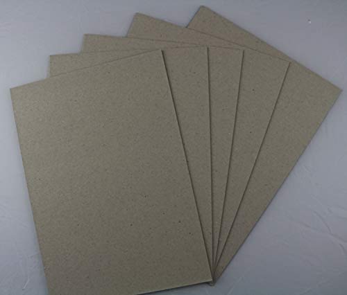 100 Stück Buchbinderpappe Graukarton Format DIN A6 (105 x 148 mm) 2,0mm starke Graupappe Sonderformate des Kartons ist auf Anfrage möglich von LYSCO