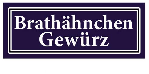 2 Stück Gewürzaufkleber Brathähnchen Gewürz 40x16mm Gewürzetiketten Sticker Lebensmittel (Auf-G124) von LYSCO