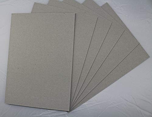 25 Stück Buchbinderpappe Graukarton Format DIN A4 (210 x 297 mm) 1,50mm starke Graupappe Sonderformate des Kartons ist auf Anfrage möglich von LYSCO