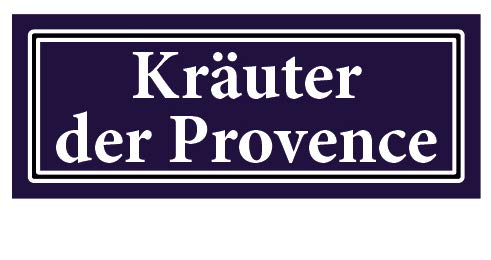 10 Stück Gewürzaufkleber Kräuter der Provence 40x16mm Gewürzetiketten Sticker Lebensmittel (Auf-G028) von LYSCO
