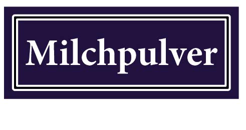 2 Stück Gewürzaufkleber Milchpulver 40x16mm Gewürzetiketten Sticker Lebensmittel (Auf-G043) von LYSCO