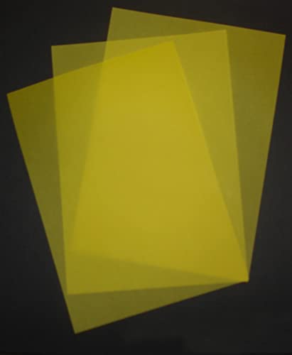 25 Blatt DIN A5 Transparentpapier Zanders Spectral 100g/m² Farbe gelb transparent exzellente Durchsicht, sehr gute Qualität von LYSCO
