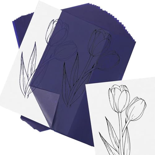 50 Blatt Blau Pauspapier A4, 21×29.7cm Transferpapier, Kohlepapier zum nachzeichnen, Durchschreiben Übertragen Sie Muster Einfach und Perfekt Kann Mehrfach Verwendet Werden Transferpapier Blaupapier F 50 Blatt Blau Pauspapier A4, 21×29.7cm Transferpapier, Kohlepapier zum nachzeichnen, Durchschreiben Übertragen Sie Muster Einfach und Perfekt Kann Mehrfach Verwendet Werden Transferpapier Blaupapier F von LYSHOOCE