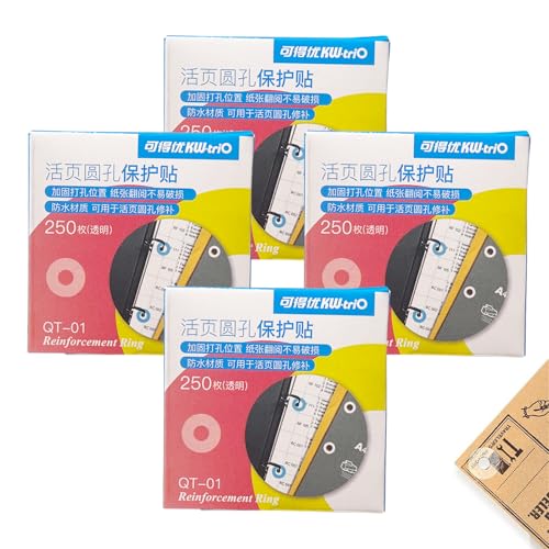 Transparent Lochverstärker,1000 Stück Lochverstärker Selbstklebend,Lochverstärker Papier,Ringlochverstärker, lochverstärkungsringe,Geeignet für Büro,Schule,locher für ordner Transparent Lochverstärker,1000 Stück Lochverstärker Selbstklebend,Lochverstärker Papier,Ringlochverstärker, lochverstärkungsringe,Geeignet für Büro,Schule,locher für ordner von LYSHOOCE