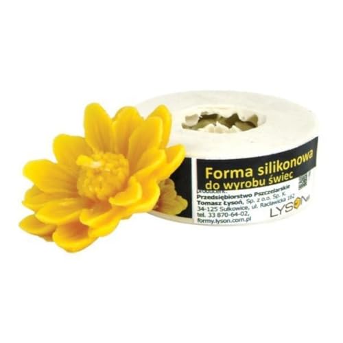 LYSON Kerzengießform Silikonform Die schwimmende Margerite Höhe 1,5 cm Silikon Kerzenform für Sojawachs Bienenwachs Gips Seifer Aromatherapie Kerzenherstellung Bienenwachskerzen Geschenkidee von LYSON