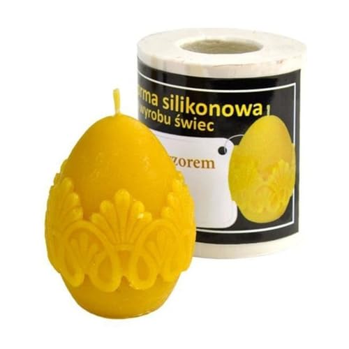 LYSON Kerzengießform Silikonform Ei mit einem Muster Höhe 5,5 cm Silikon Kerzenform für Sojawachs Bienenwachs Gips Seifer Aromatherapie Kerzenherstellung Bienenwachskerzen Geschenkidee von LYSON