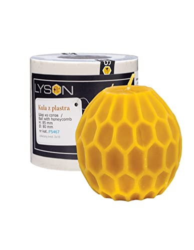 LYSON Kerzengießform Silikonform - Kugel mit Wabenmuster, H.85 mm, Giessformen, Kerzenform, Osterdekoration Kerzengießform, Bienenwachs wiederverwendbar LYSON Kerzengießform Silikonform - Kugel mit Wabenmuster, H.85 mm, Giessformen, Kerzenform, Osterdekoration Kerzengießform, Bienenwachs wiederverwendbar von LYSON