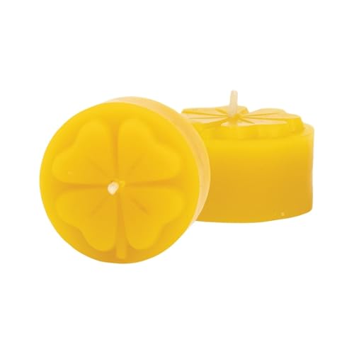 LYSON Kerzengießform Silikonform Teelicht Kleeblatt Höhe 1,8 cm Silikon Kerzenform für Sojawachs Bienenwachs Gips Seifer Aromatherapie Kerzenherstellung Bienenwachskerzen Geschenkidee von LYSON