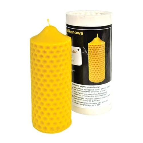 LYSON Kerzengießform Silikonform Walze Bienenwalze Wabenpflaster Höhe 16 cm für Bienenenwachskerzen Giessform zur Kerzenherstellung Bienenwachskerzen gießen Geschenkidee LYSON Kerzengießform Silikonform Walze Bienenwalze Wabenpflaster Höhe 16 cm für Bienenenwachskerzen Giessform zur Kerzenherstellung Bienenwachskerzen gießen Geschenkidee von LYSON