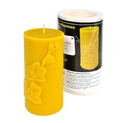 LYSON Kerzengießform Silikonform Walze Orchideenzylinder Höhe 13 cm Silikon Kerzenform für Sojawachs, Bienenwachs, Gips, Seifer, Aromatherapie Kerzenherstellung Bienenwachskerzen Geschenkidee LYSON Kerzengießform Silikonform Walze Orchideenzylinder Höhe 13 cm Silikon Kerzenform für Sojawachs, Bienenwachs, Gips, Seifer, Aromatherapie Kerzenherstellung Bienenwachskerzen Geschenkidee von LYSON