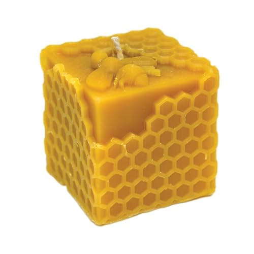 LYSON Kerzengießform Silikonform Würfel Höhe 6cm für Bienenwachskerzen Aromatherapie Kerzen 3D Giessform zur Kerzenherstellung Bienenwachskerzen gießen Geschenkidee wiederverwendbar von LYSON