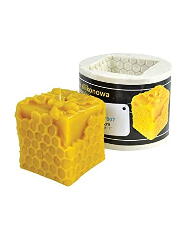 LYSON Kerzengießform Silikonform Würfel Höhe 6cm für Bienenwachskerzen Aromatherapie Kerzen 3D Giessform zur Kerzenherstellung Bienenwachskerzen gießen Geschenkidee wiederverwendbar von LYSON