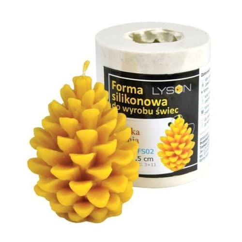 LYSON Kerzengießform Silikonform Zapfen Höhe 8 cm Silikon Kerzenform für Sojawachs Bienenwachs Gips Seifer Aromatherapie Kerzenherstellung Bienenwachskerzen Geschenkidee von LYSON