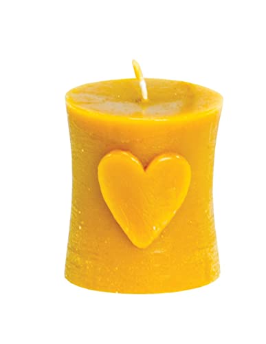 LYSON Kerzengießform Silikonform - Walze mit Herz, H.620 mm,Giessformen, Kerzenform, Osterdekoration Kerzengießform, Bienenwachs Kerzenherstellung wiederverwendbar von LYSON