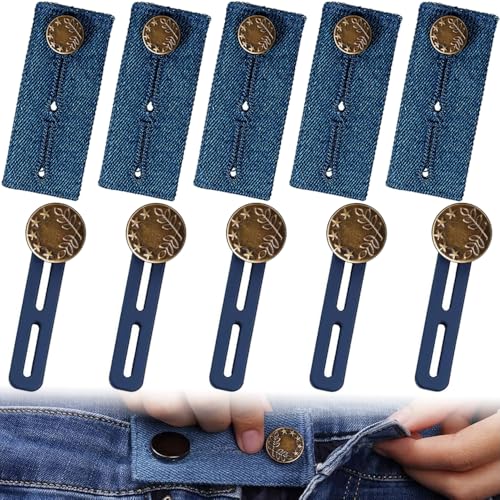 Hosenbunderweiterung, Hosenknopf, Hosenknöpfe, 10 Stück Taille Erweiterung Knopf, Hosenbund Enger Machen, Hosenerweiterung Schwangerschaft, Hosen Knopfverlängerungen für Jeans von LYSPBAO