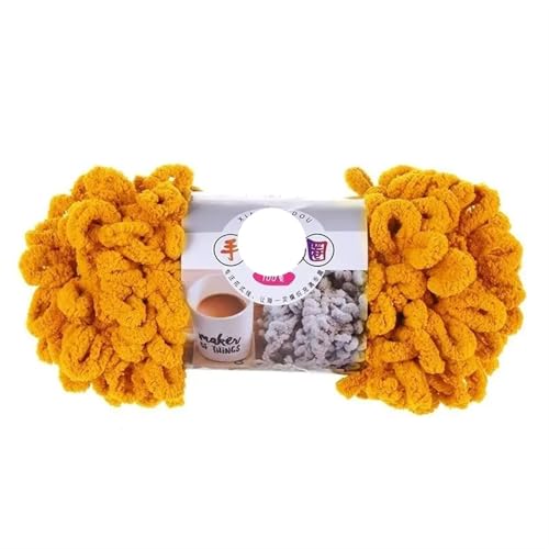 Garn lustig Handgelenk, Finger Loop Chenille Garn Polyester Acryl gemischt Mehrfarbig 100g(Color 08) von LYVQZPWLR