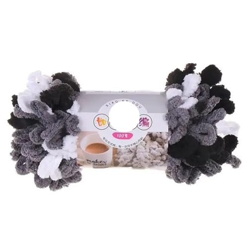 Garn lustig Handgelenk, Finger Loop Chenille Garn Polyester Acryl gemischt Mehrfarbig 100g(Color 36) von LYVQZPWLR
